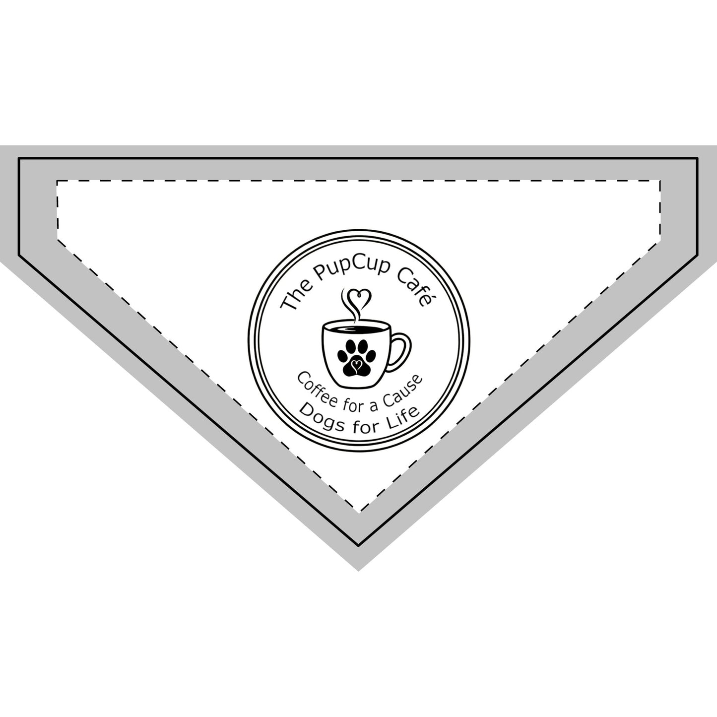 Clip-on Pet Bandana - Coffee for a Cause Dogs for Life