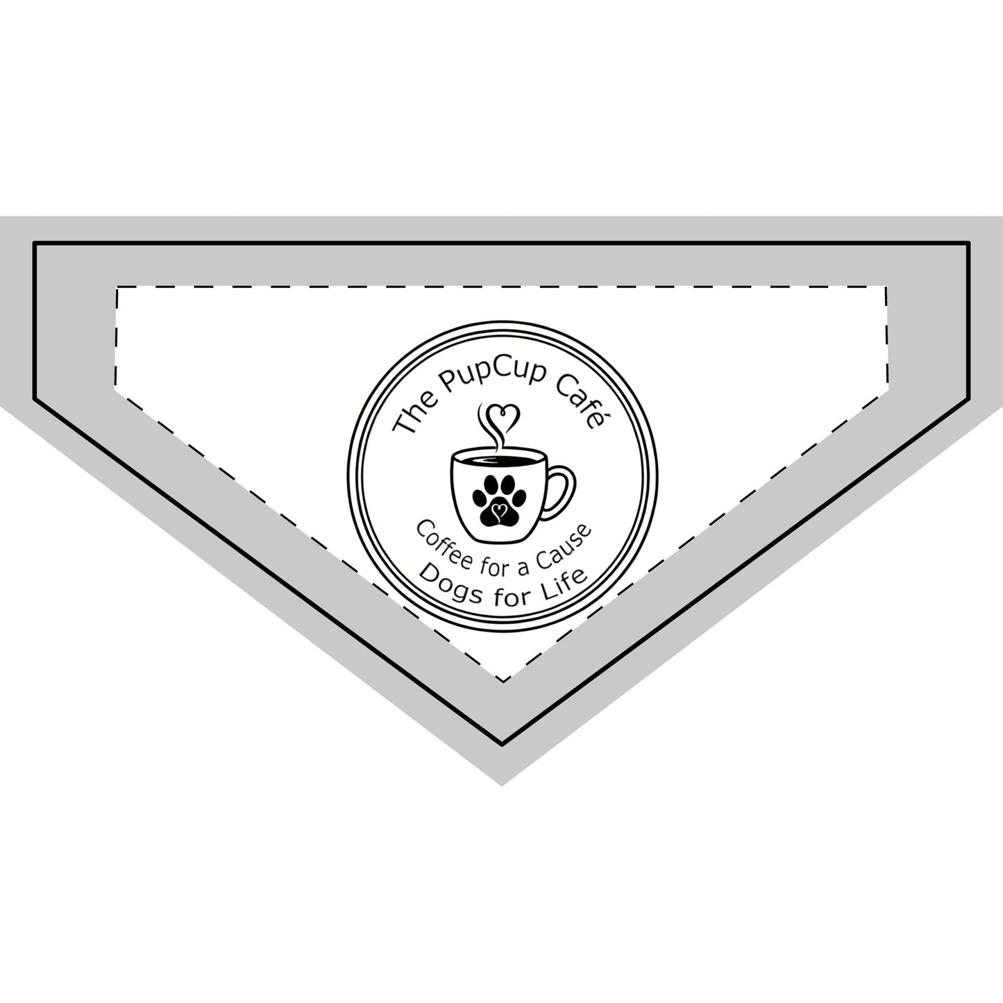 Clip-on Pet Bandana - Coffee for a Cause Dogs for Life