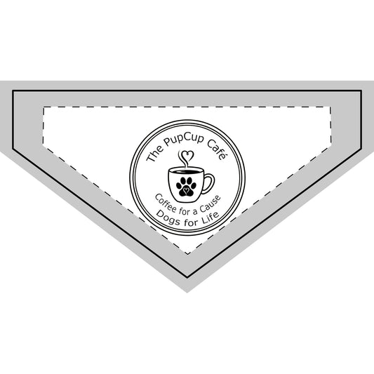 Clip-on Pet Bandana - Coffee for a Cause Dogs for Life